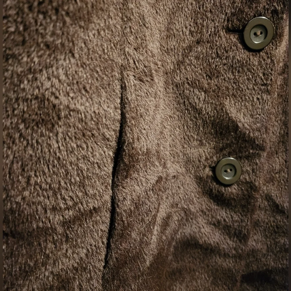 Cinzia Rocca Women's Dark Chocolate Brown Baby Llama Wool Coat US Size 8 Italy